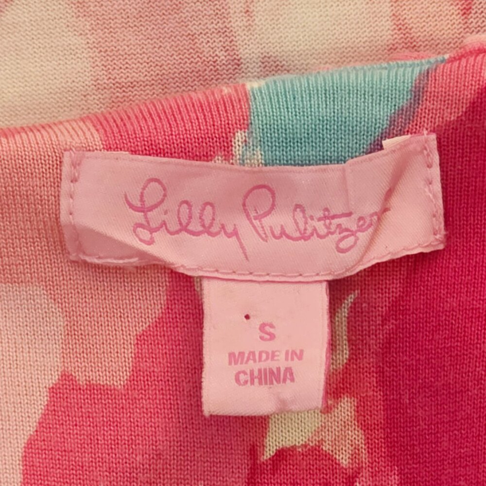 Lilly Pulitzer Clare Dress in First Impressions Hotty Pink Print - Picture 7 of 9